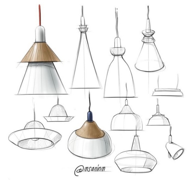 灯具设计手绘与概念草图 思维的视觉散发